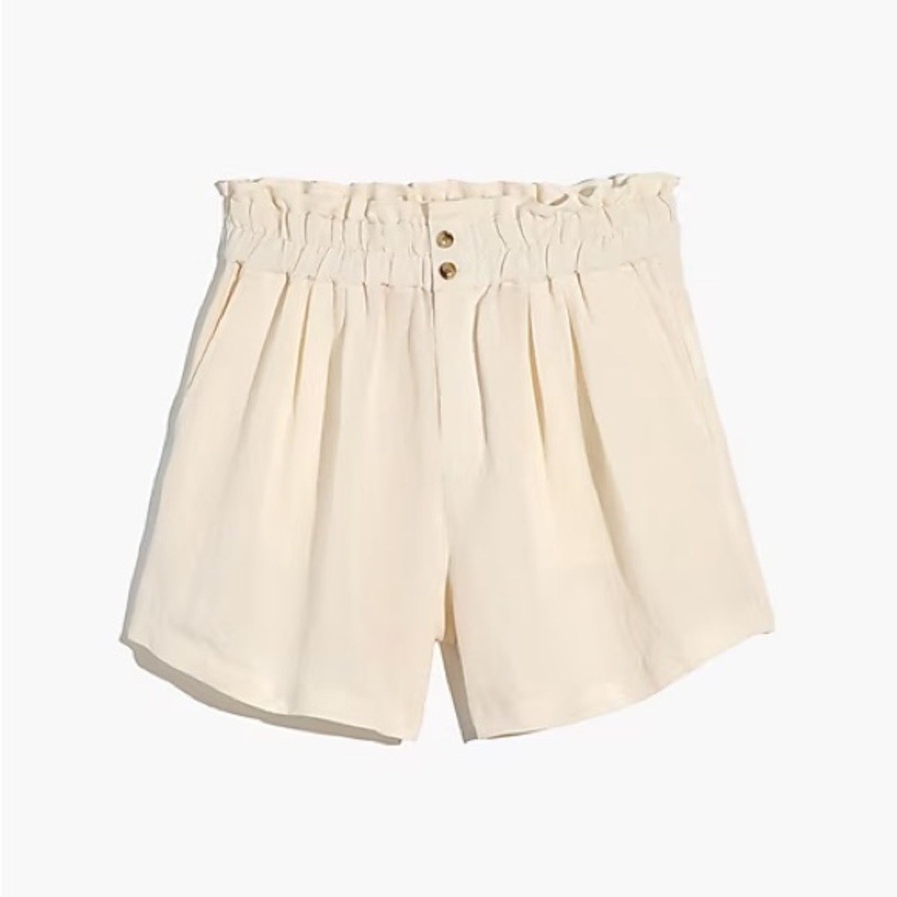 NWT Madewell Pull-On Linen Shorts